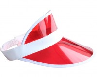 Rote Sonnenvisier Kappe