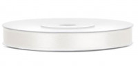 25m Satin Geschenkband weiß 6mm breit