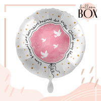 Vorschau: Balloha Geschenkbox DIY Taufe Glück rosa XL