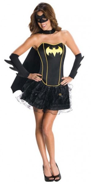 Batgirl Damenkostüm Mit Accessoires Schwarz