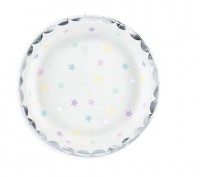 6 Einhorn Twinkle Pappteller 18 cm