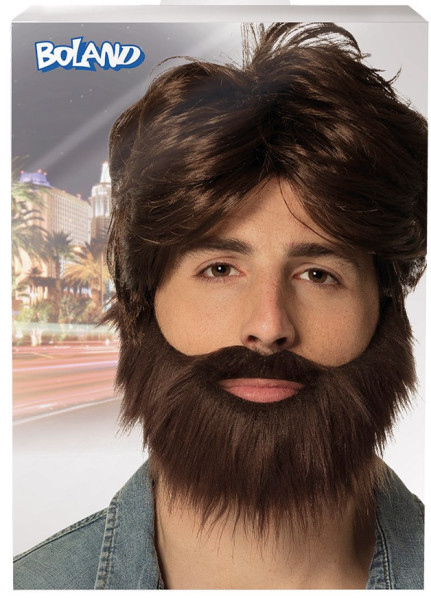 Alan Hangover Perücke Mit Vollbart