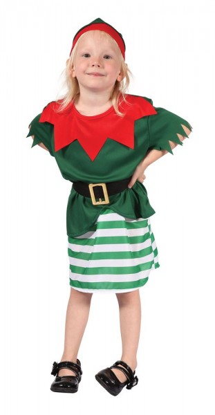 Kleine Weihnachtselfe Kinderkostüm