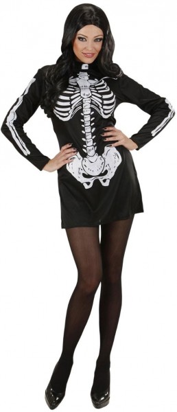 Skelett Kleidchen Knochen Damen Halloween