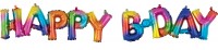 Bunter Happy B-Day Folienballon