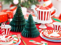 Vorschau: Edler Tannenbaum Wabenball Hänger 24cm