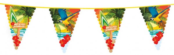 Bunter Hawaii Aloha Wimpelkette 600cm