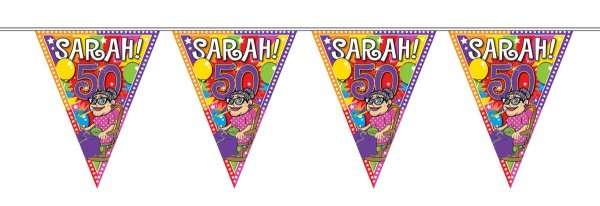 Sarah Party Wimpelkette 10m