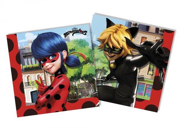 20 Miraculous Heroes Servietten 33cm