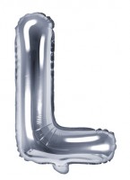 Folienballon L silber 35cm