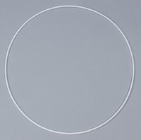 Vorschau: Weißer Metallreifen Hochzeitsdeko 40cm