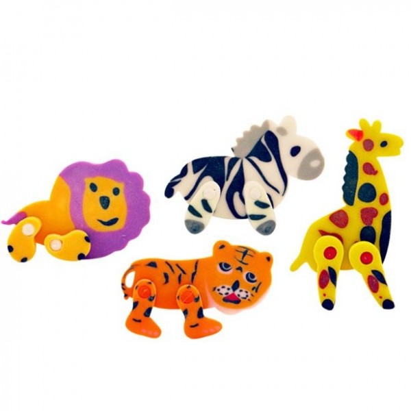 1 Jungle Animals Radiergummi 5cm