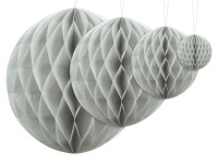 Wabenball Lumina hellgrau 20cm
