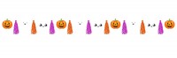 Halloween Freunde Tassel Girlande 3m