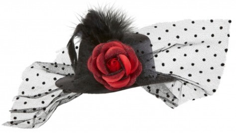 Hedda Mini Zylinder Mit Tüll Und Rose