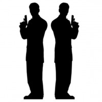 Agent Double Pappaufsteller 183cm