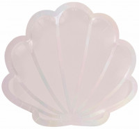 Vorschau: 8 Be Mermaid Pappteller 25 x 23cm