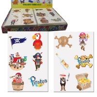 Vorschau: 1 Bogen Piratenparty Tattoos