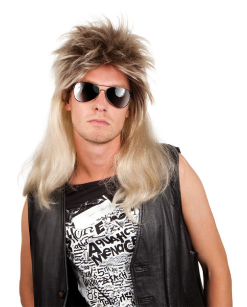 Volker Vokuhila Perücke Blond