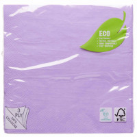 Vorschau: 20 Lila Lavendel Eco Servietten 33cm