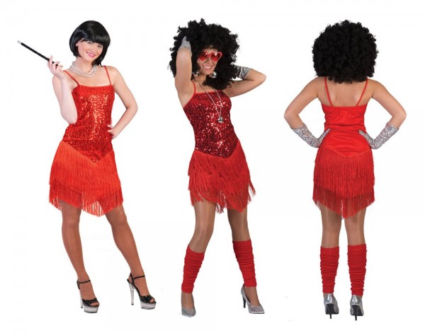 Rotes Flapper Party Kleid