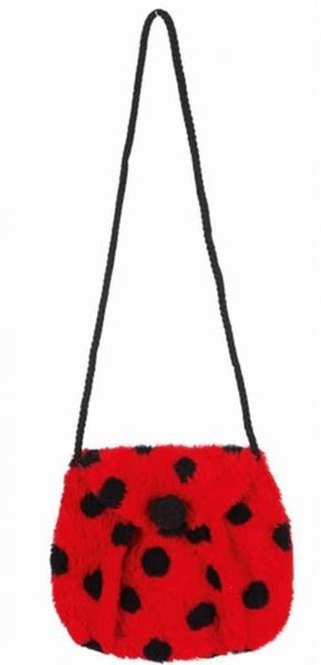 Plüschige Marienkäfer Handtasche