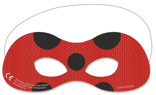 6 Miraculous Heroes Augenmasken
