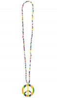 Bunte Hippie Peace Kette