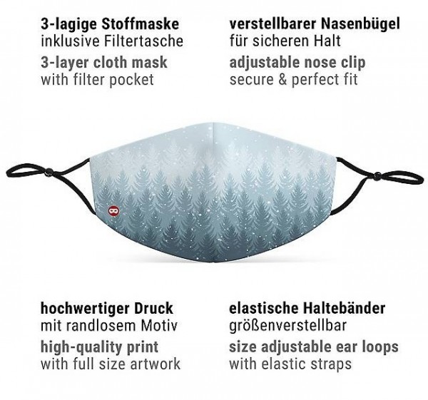 Winterwald Mund-Nase-Maske 5