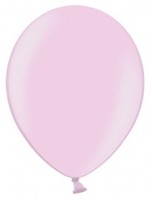 10 Partystar metallic Ballons hellrosa 27cm