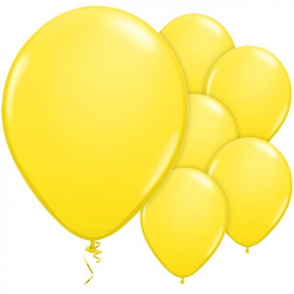 25 Gelbe Latexballons 28cm