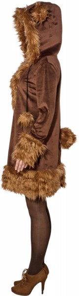 Süßes Bären Kleid Mit Fellimitat Für Damen 3