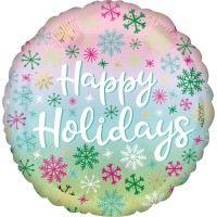 Happy Holiday Schneeflocken Ballon 43cm