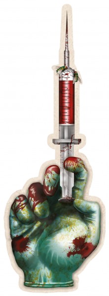 Gruselige Zombie Folterkammer Ausschnitte Wanddekoration 12-Teilig 5