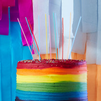 Vorschau: 12 Colourful Birthday Tortenkerzen 18cm