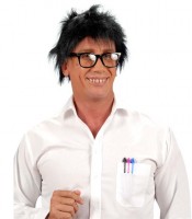 Zerzauste Professor Perücke In Schwarz