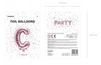 Vorschau: Folienballon C roségold 35cm