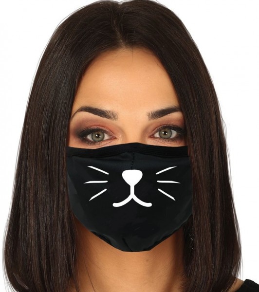 Mund Nasen Maske Katze