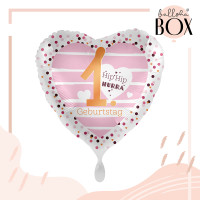 Vorschau: Balloha Geschenkbox DIY 1. Geburtstag Hearts XL