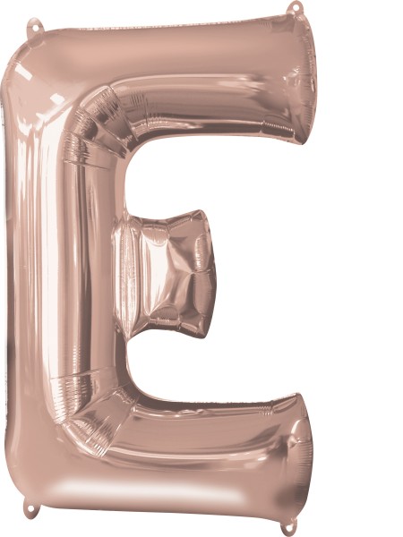 Buchstaben Folienballon E roségold 81cm