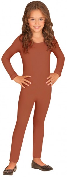 Langärmeliger Kinderbodysuit braun