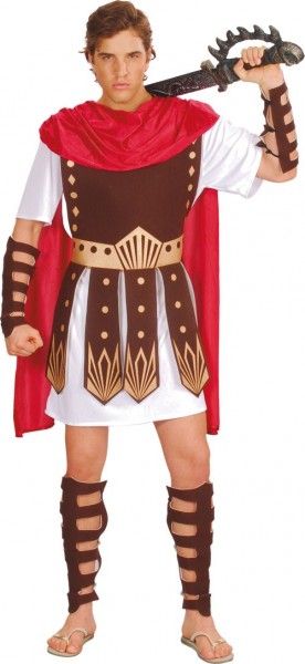 Gladiator Herrenkostüm Mit Umhang Und Schützern