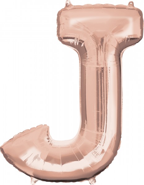 Buchstaben Folienballon J roségold 83cm