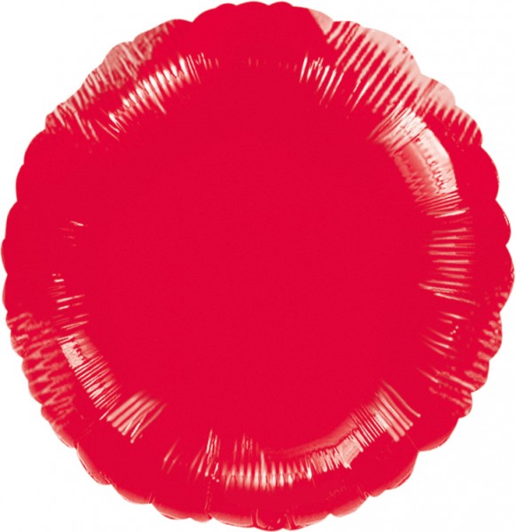 Runder Folienballon rot 45cm