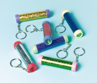 Funkelnde Kaleidoskop Schlüsselanhänger Glamour 12 Stück