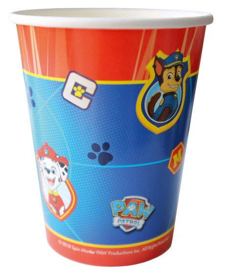 8 Paw Patrol Action Pappbecher 250ml