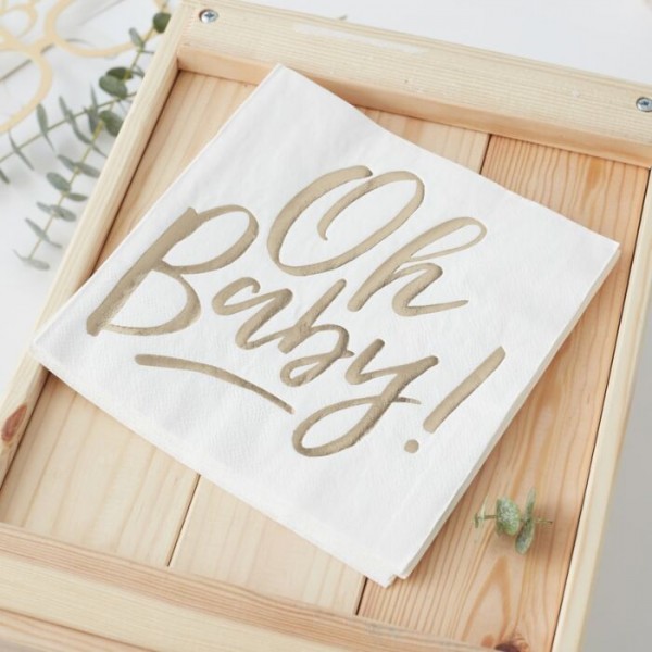 16 Oh Baby Servietten 33cm