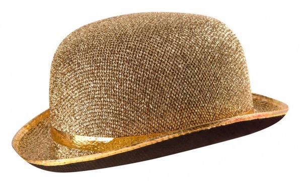 Melonen-Filzhut Mit Lurexband Gold
