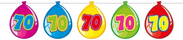Funny 70th Birthday Girlande 10m