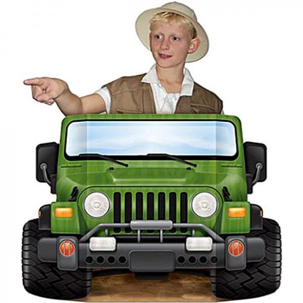 Dschungel Safari Truck Foto Requisite 94 x 64cm